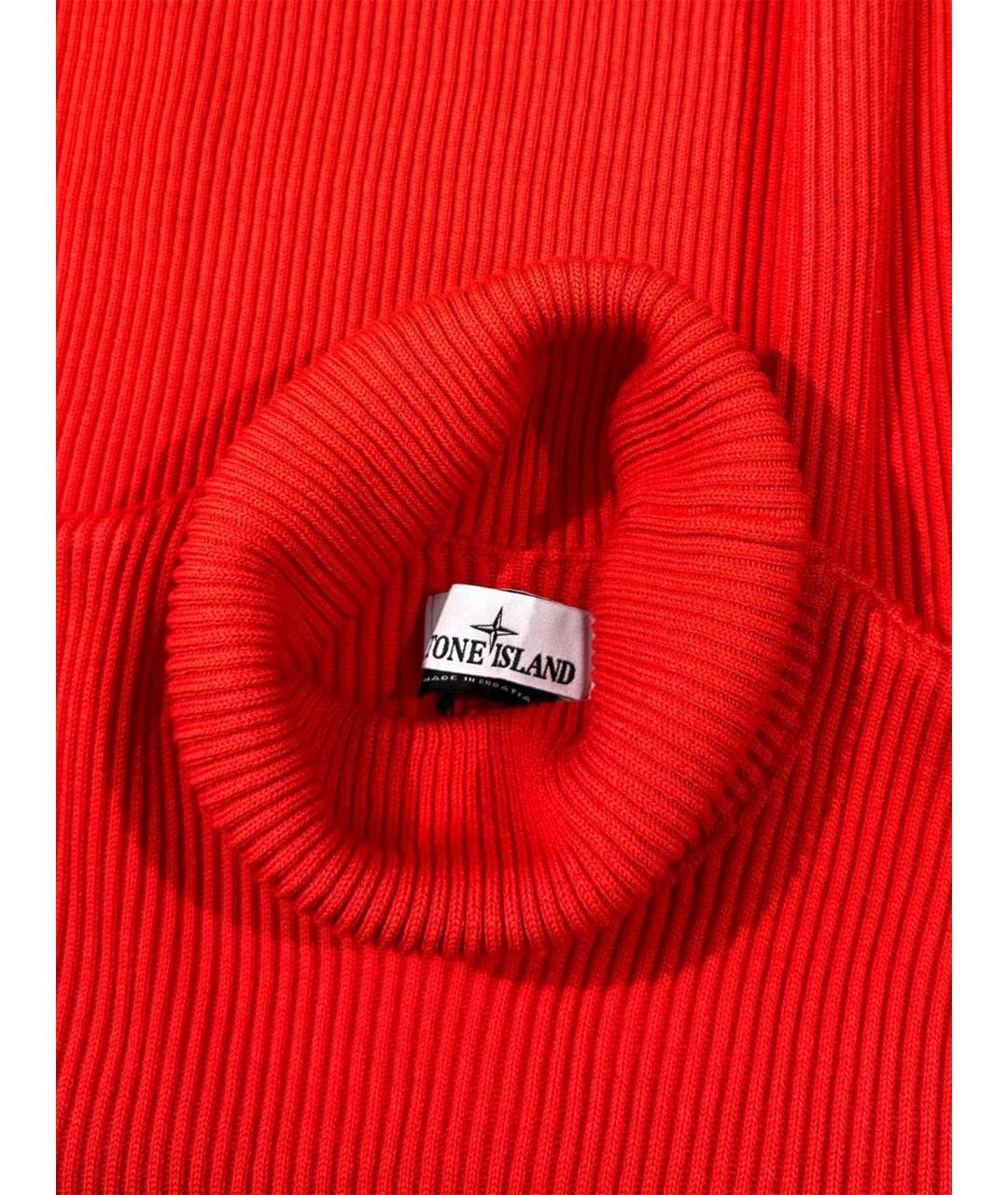 STONE ISLAND Красный шерстяной джемпер / свитер, фото 7