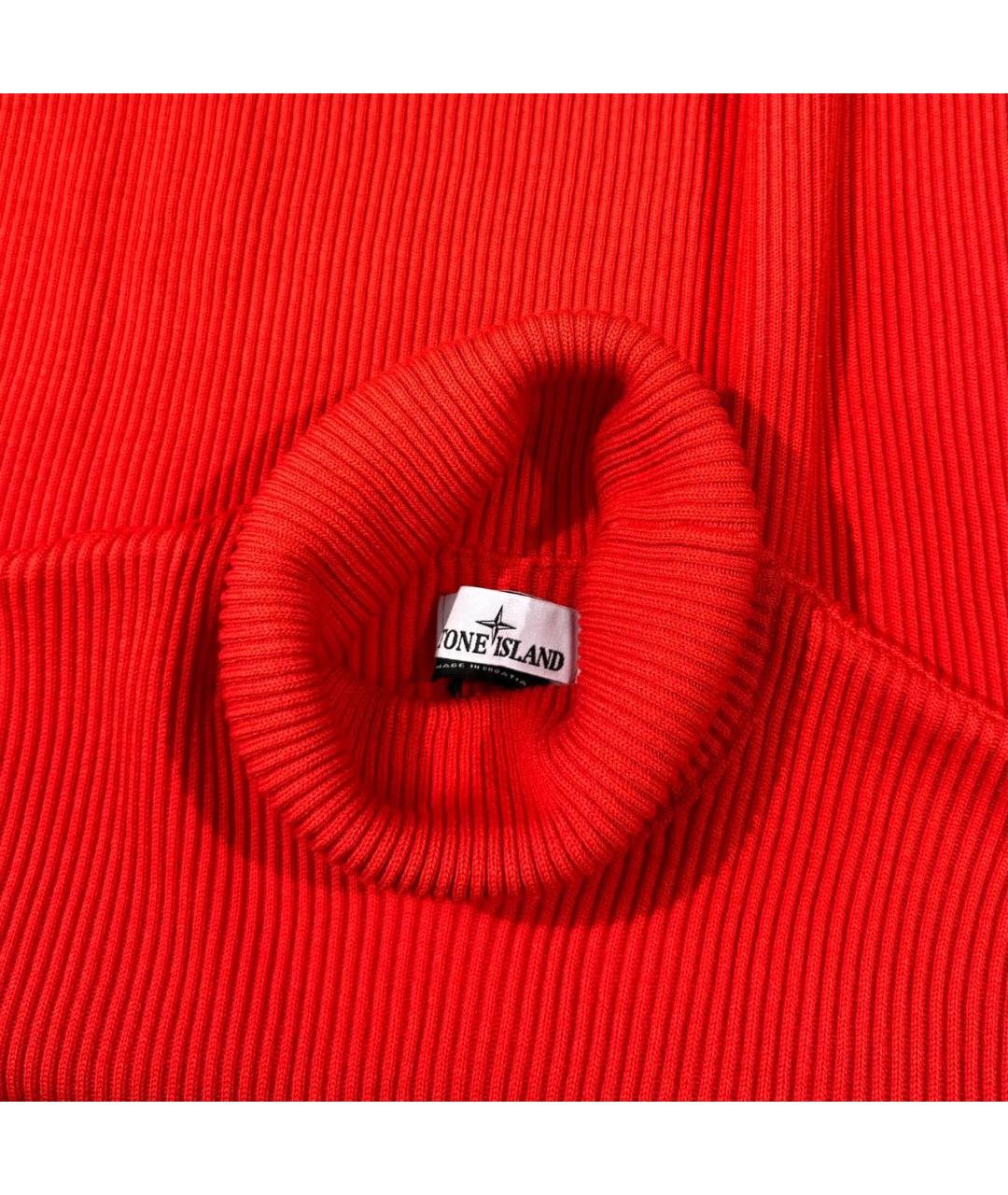 STONE ISLAND Красный шерстяной джемпер / свитер, фото 4