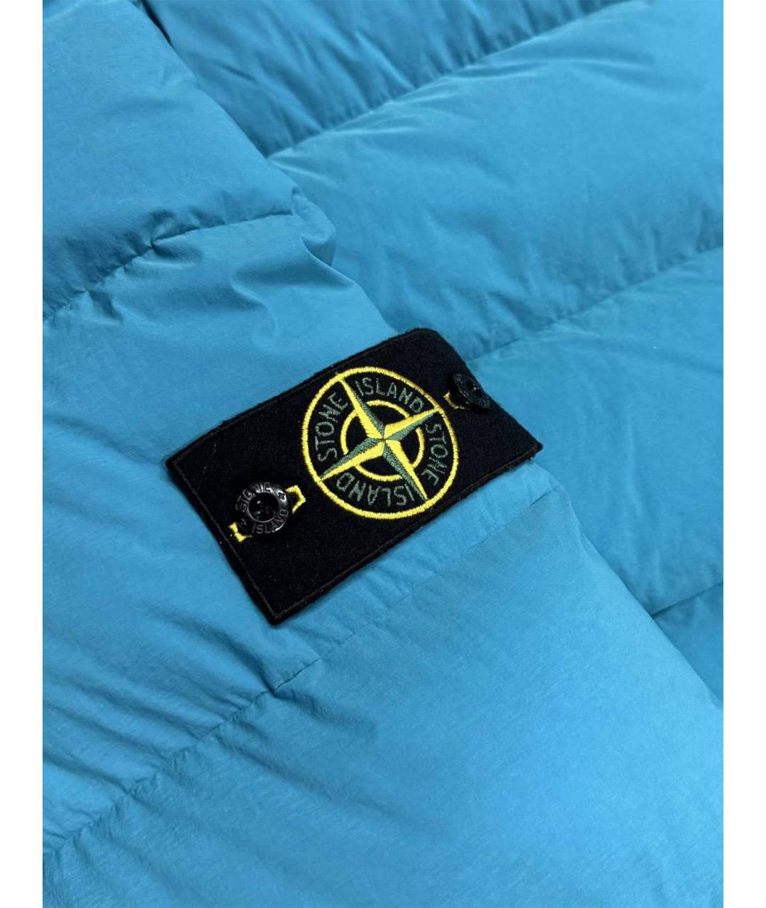 STONE ISLAND Голубой пуховик, фото 10