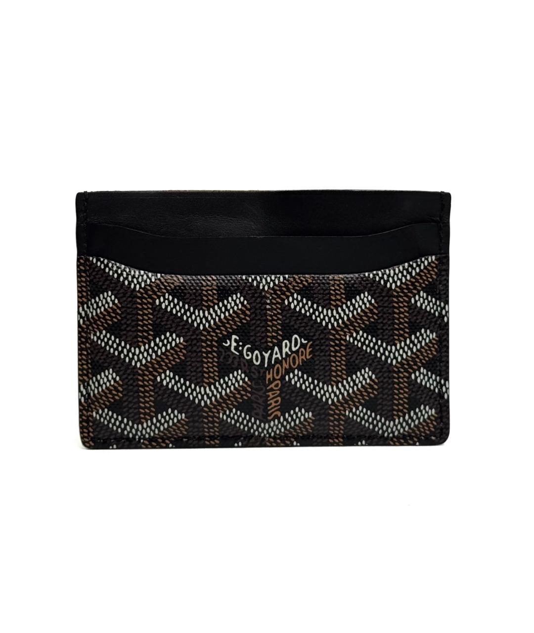 GOYARD Черный кожаный кардхолдер, фото 1