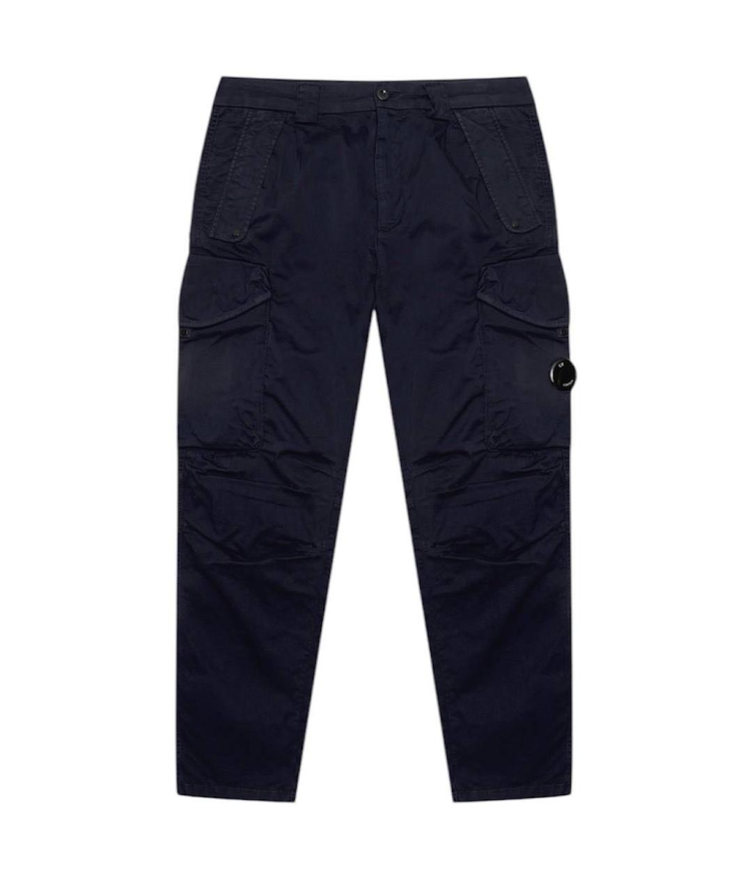 STONE ISLAND Темно-синие хлопковые повседневные брюки, фото 6