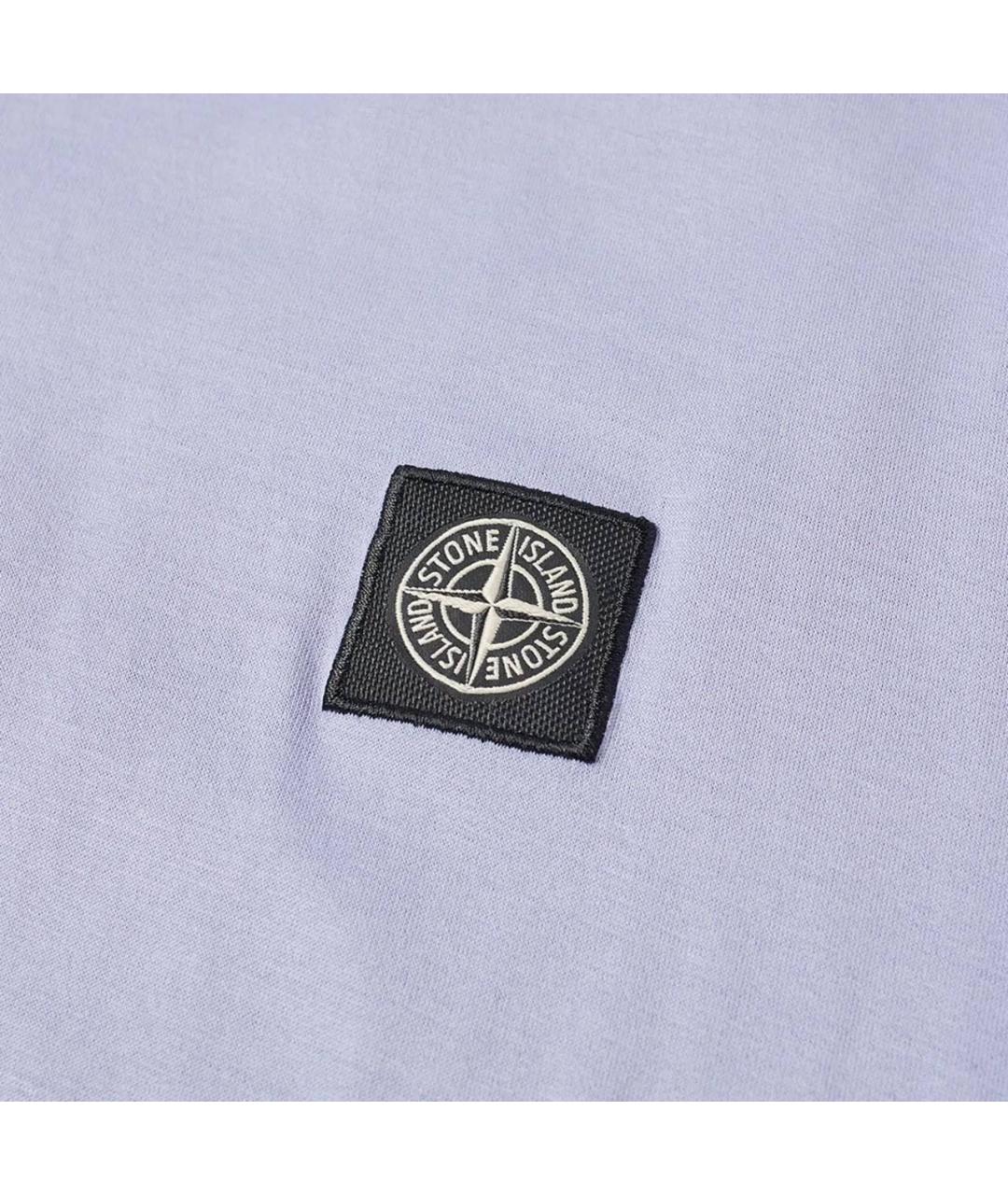 STONE ISLAND Фиолетовая хлопковая футболка, фото 5