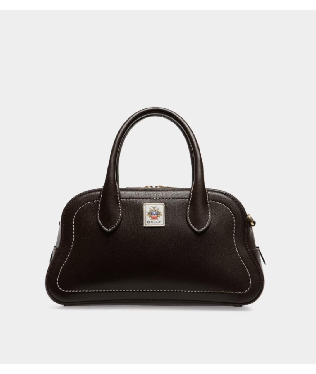 BALLY Коричневая кожаная сумка тоут, фото 8