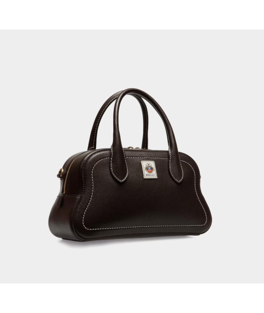 BALLY Коричневая кожаная сумка тоут, фото 5