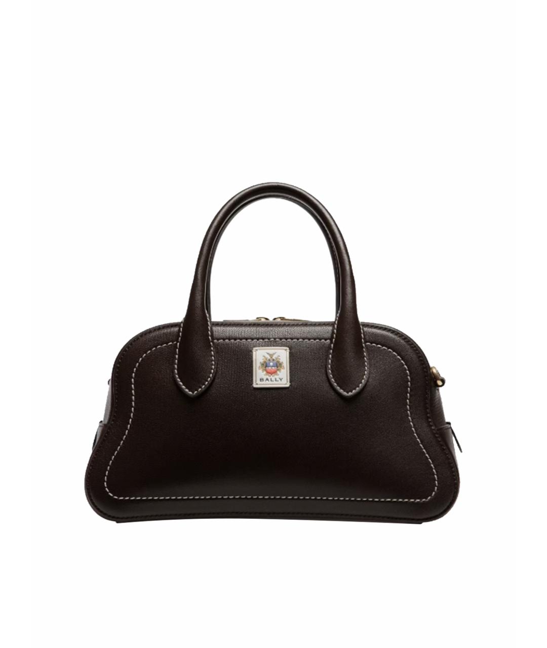 BALLY Коричневая кожаная сумка тоут, фото 1