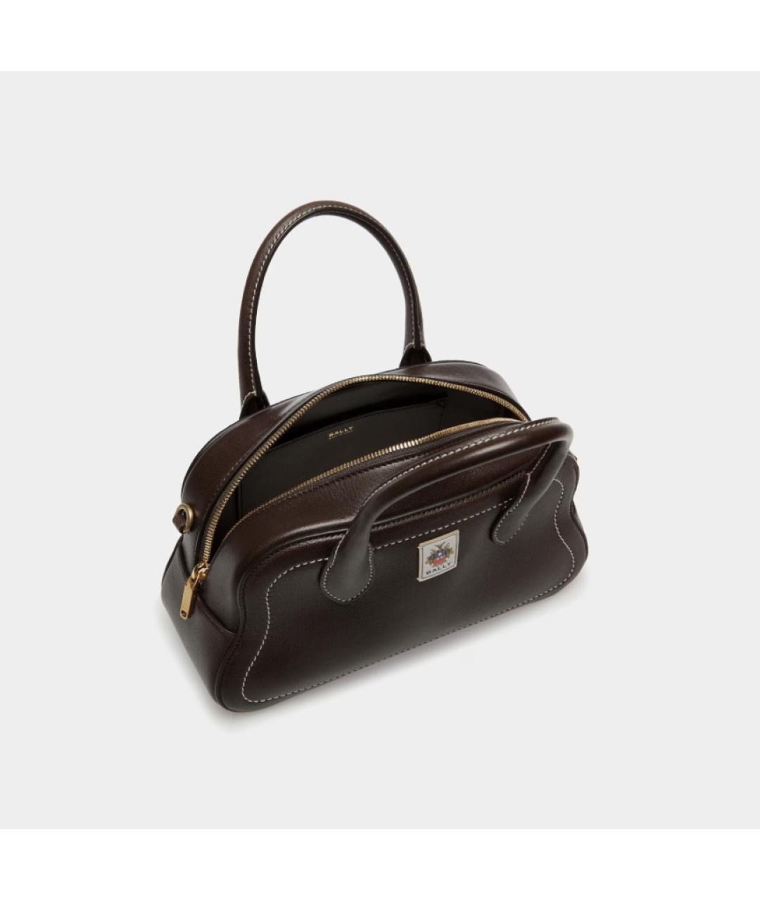 BALLY Коричневая кожаная сумка тоут, фото 4