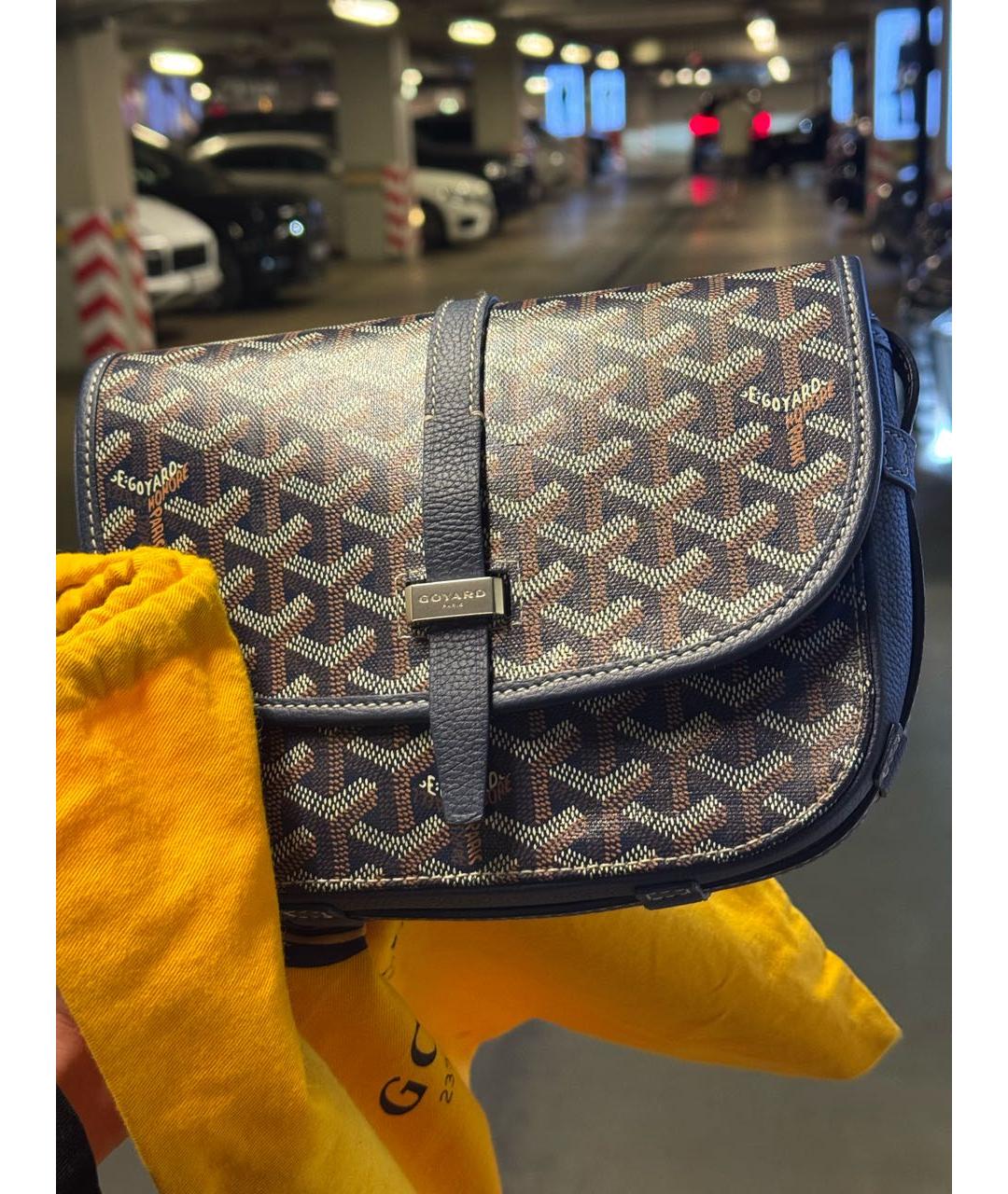 GOYARD Темно-синяя сумка на плечо, фото 5