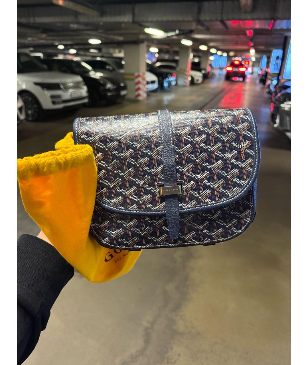 GOYARD Темно-синяя сумка на плечо, фото 6