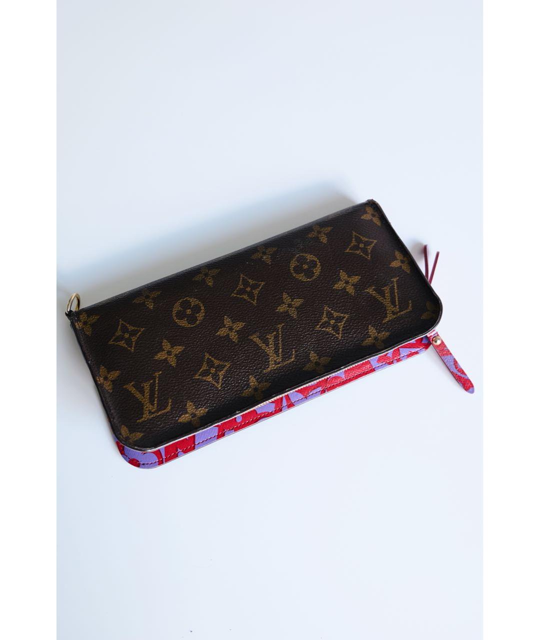 LOUIS VUITTON Коричневый кошелек, фото 5