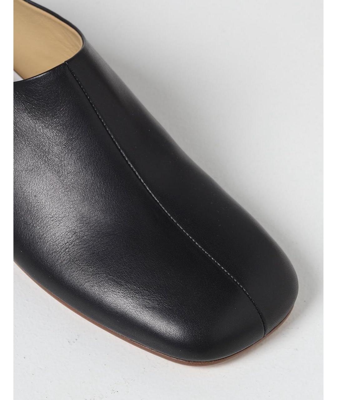 MM6 MAISON MARGIELA Черные кожаные лоферы, фото 3