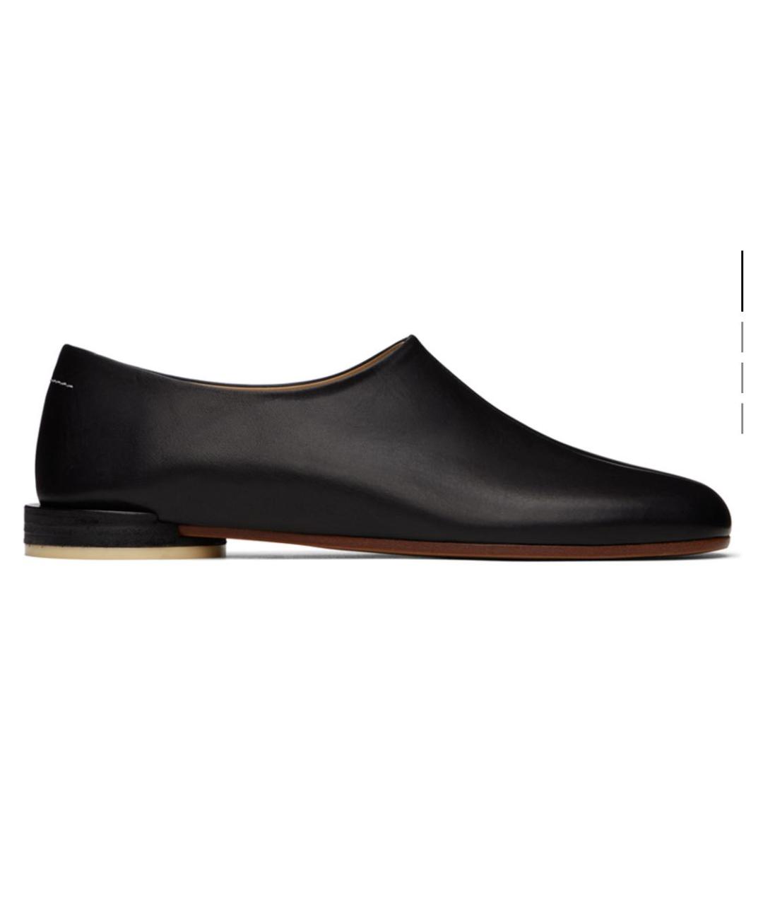 MM6 MAISON MARGIELA Черные кожаные лоферы, фото 5