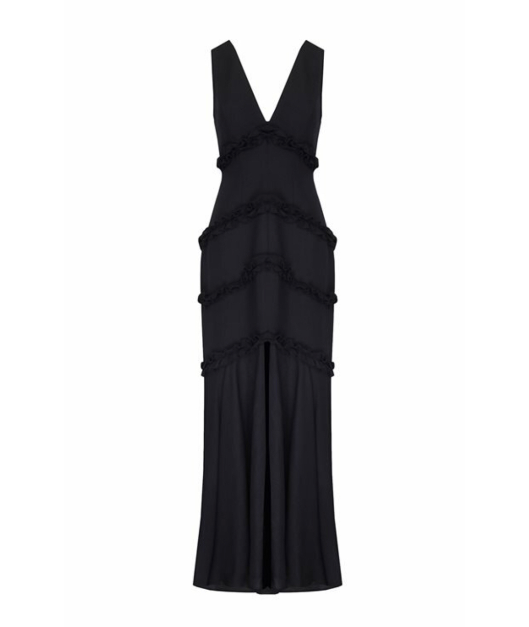 C/MEO COLLECTIVE Черное льняное повседневное платье, фото 1
