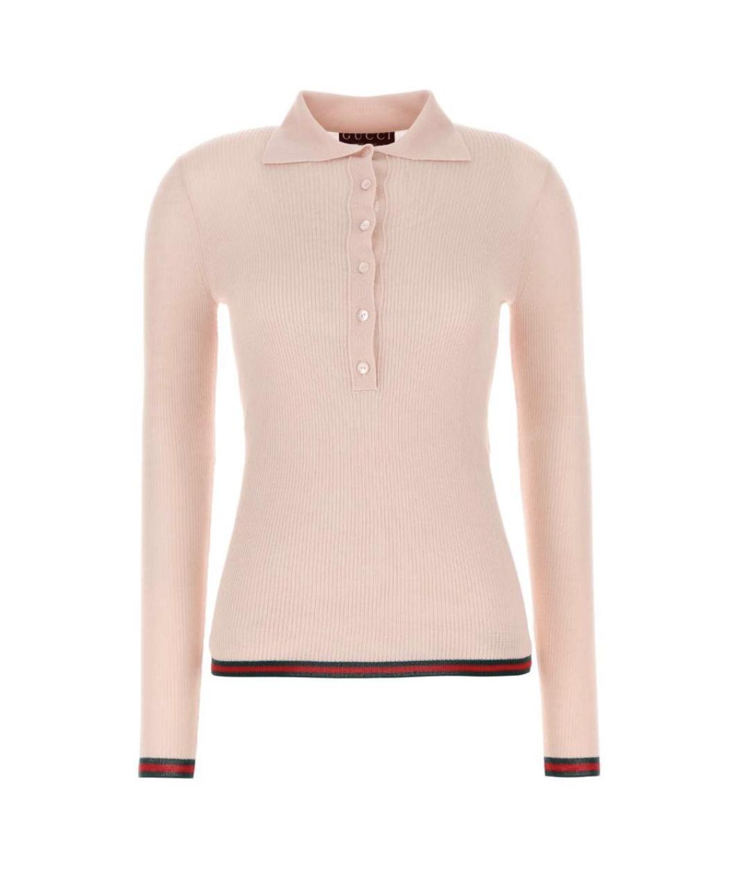 GUCCI Розовый кашемировый джемпер / свитер, фото 1