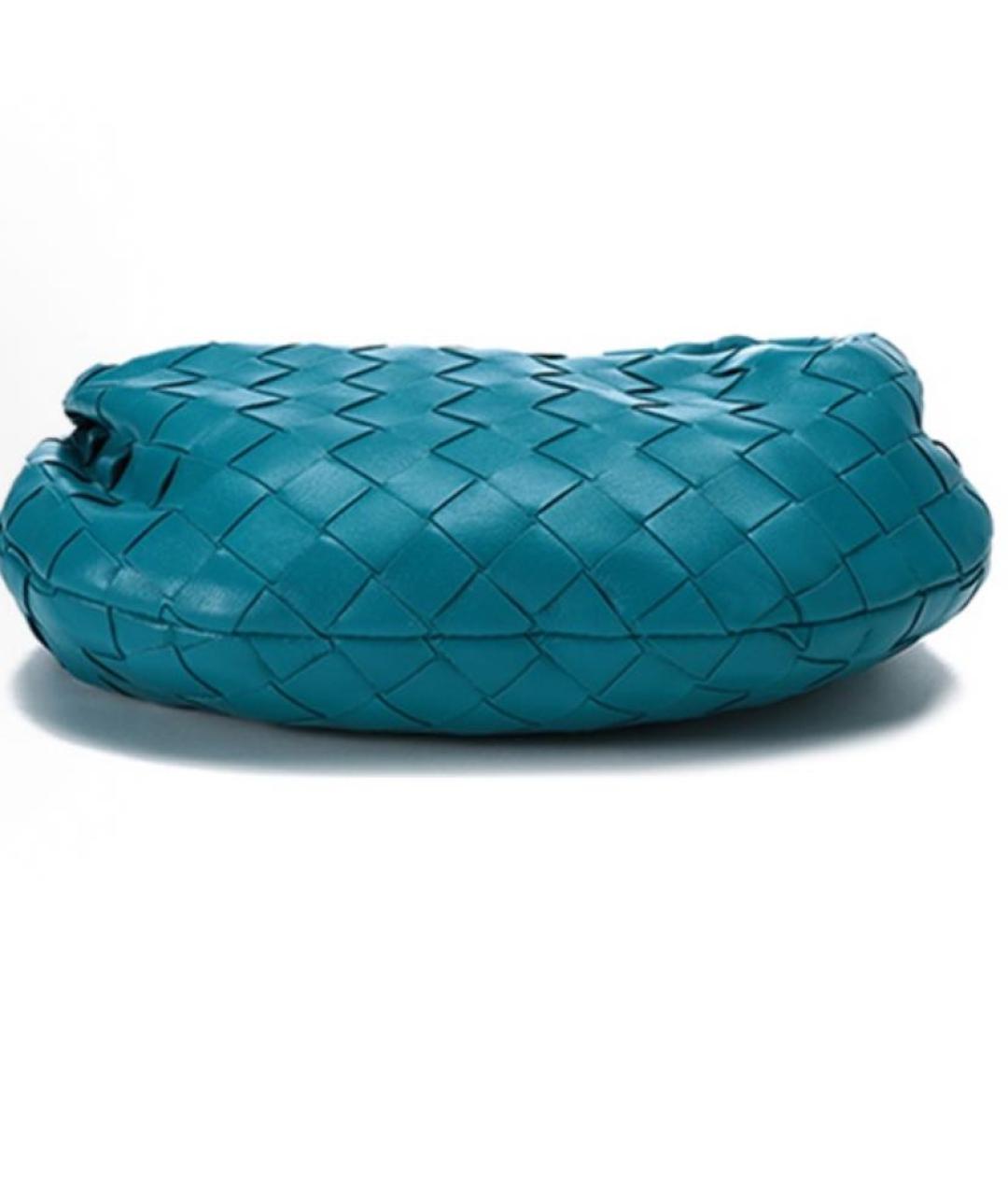 BOTTEGA VENETA Синяя кожаная сумка с короткими ручками, фото 5