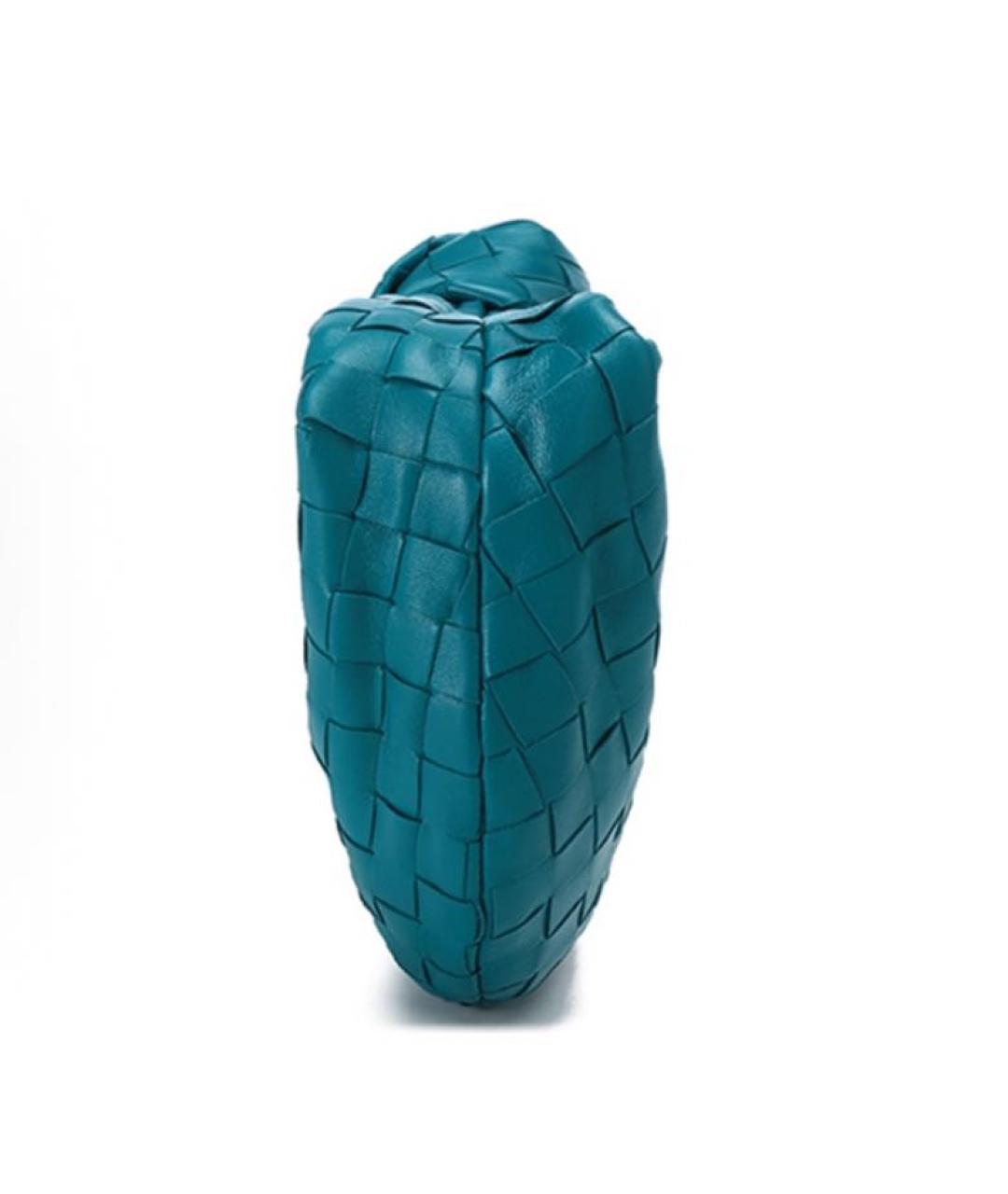 BOTTEGA VENETA Синяя кожаная сумка с короткими ручками, фото 3