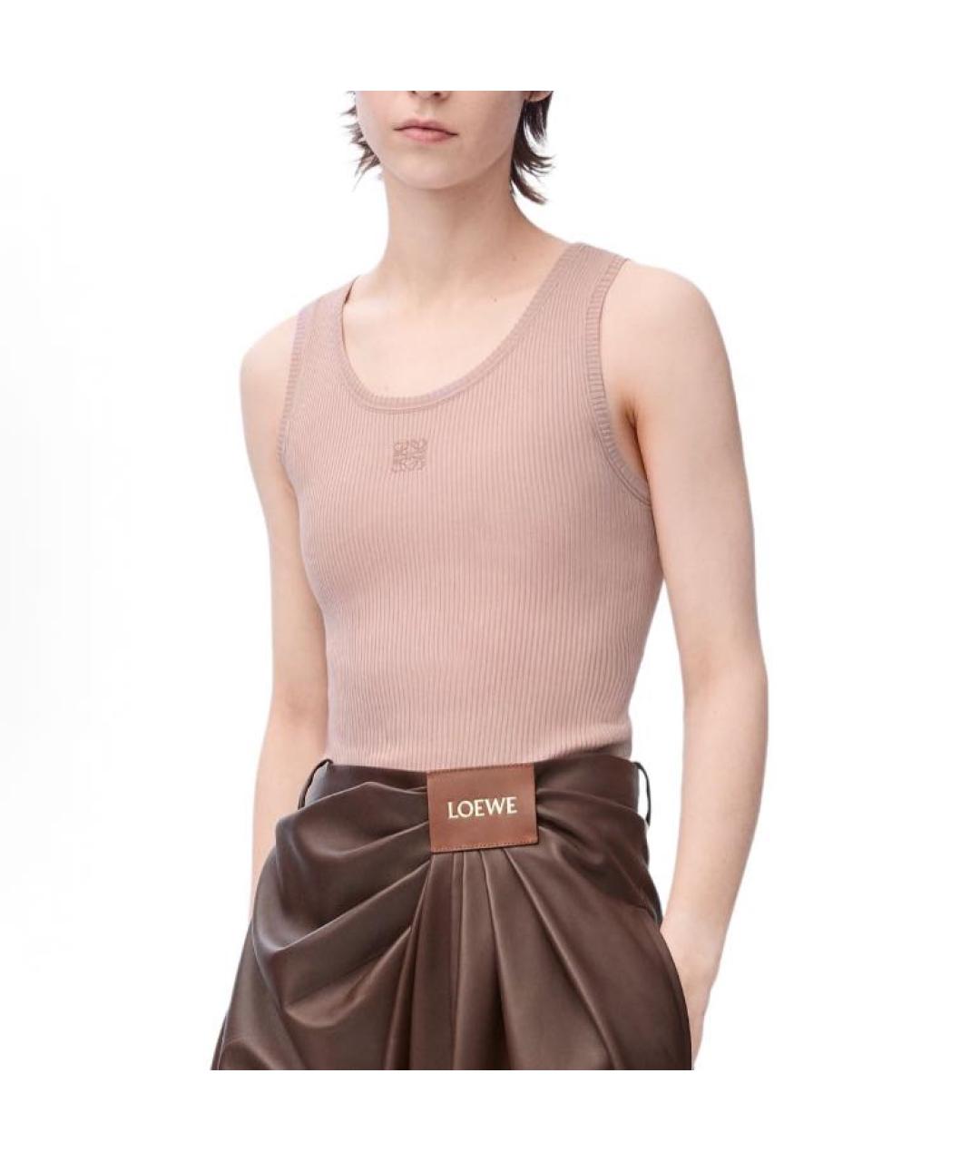 LOEWE Розовая майка, фото 4