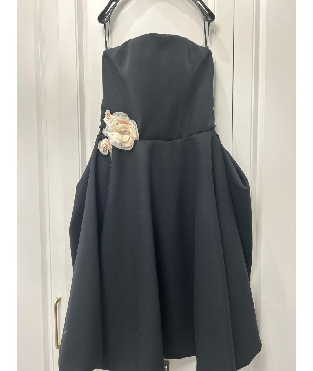 LANVIN Темно-синее полиэстеровое вечернее платье, фото 6