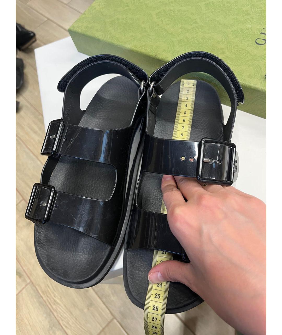GUCCI Черные сандалии, фото 5