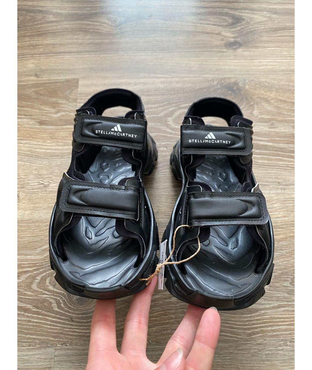 ADIDAS BY STELLA MCCARTNEY Черные сандалии, фото 4