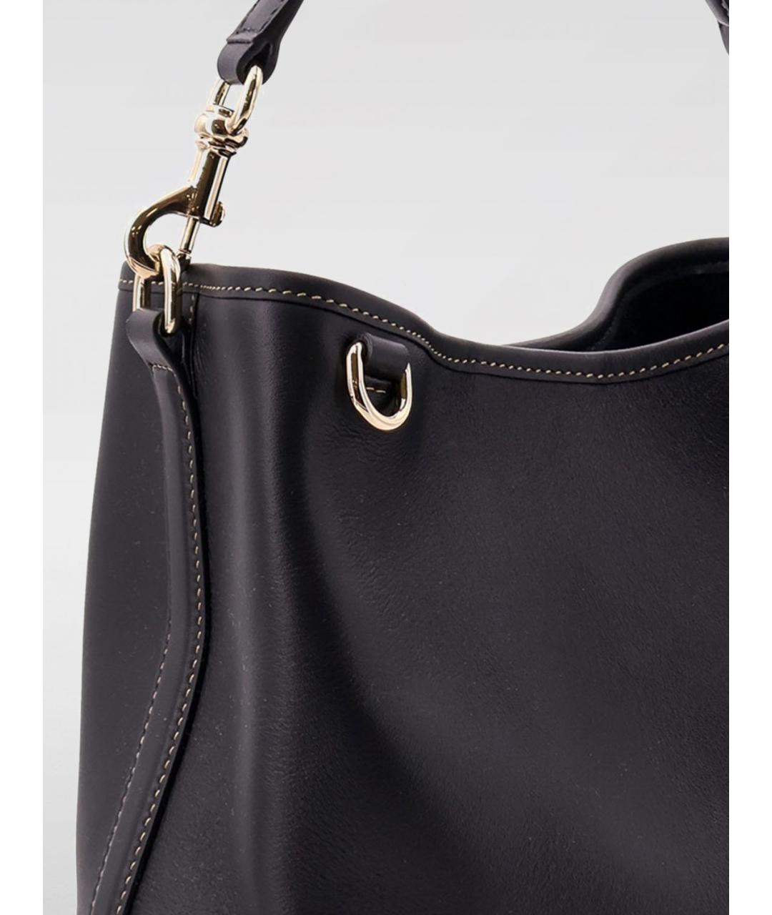 GUCCI Черная кожаная сумка тоут, фото 3
