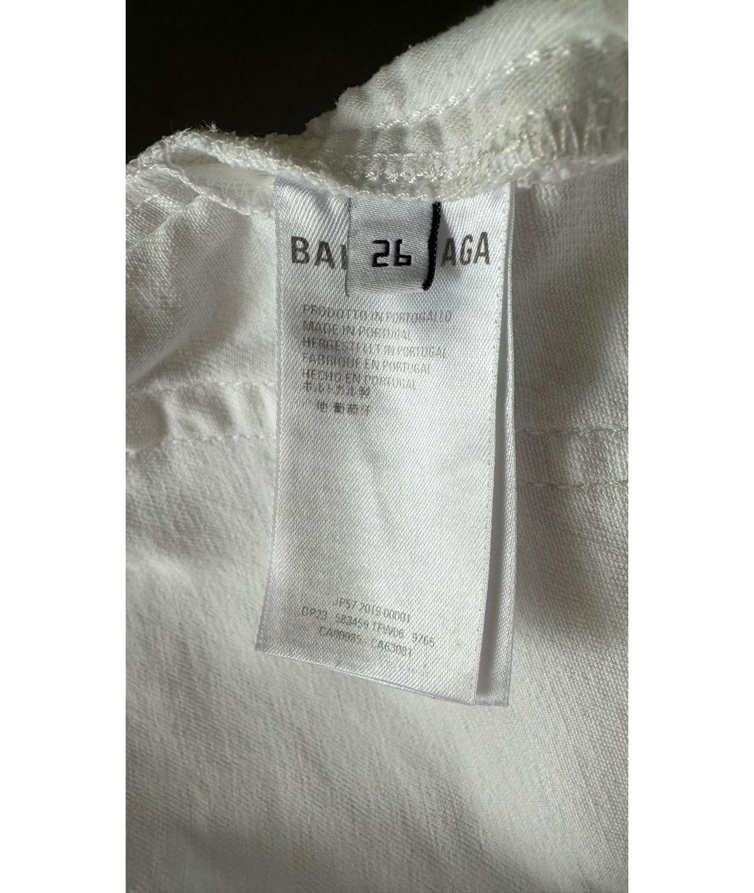 BALENCIAGA Белые хлопковые джинсы слим, фото 6