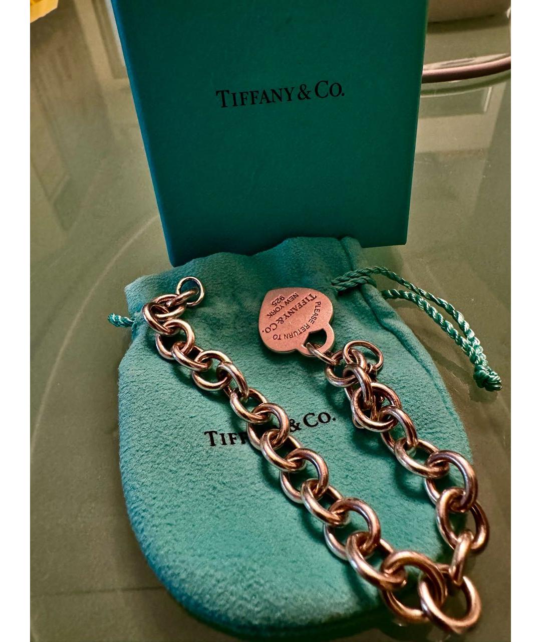 TIFFANY&CO Серебрянный серебряный браслет, фото 2