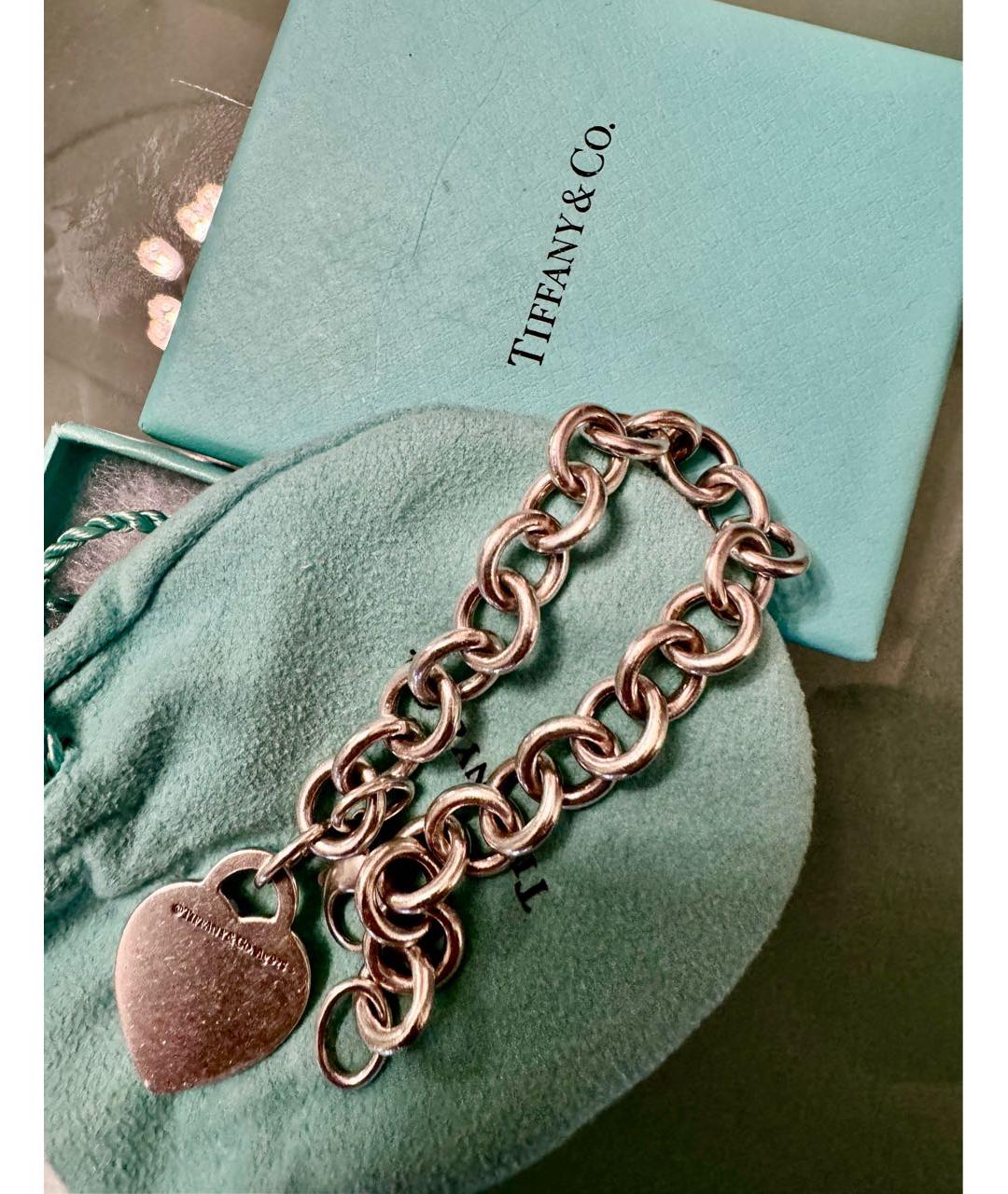 TIFFANY&CO Серебрянный серебряный браслет, фото 5