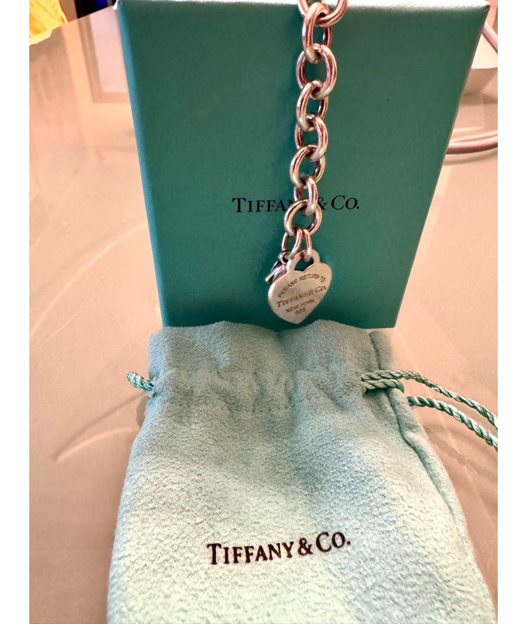 TIFFANY&CO Серебрянный серебряный браслет, фото 4