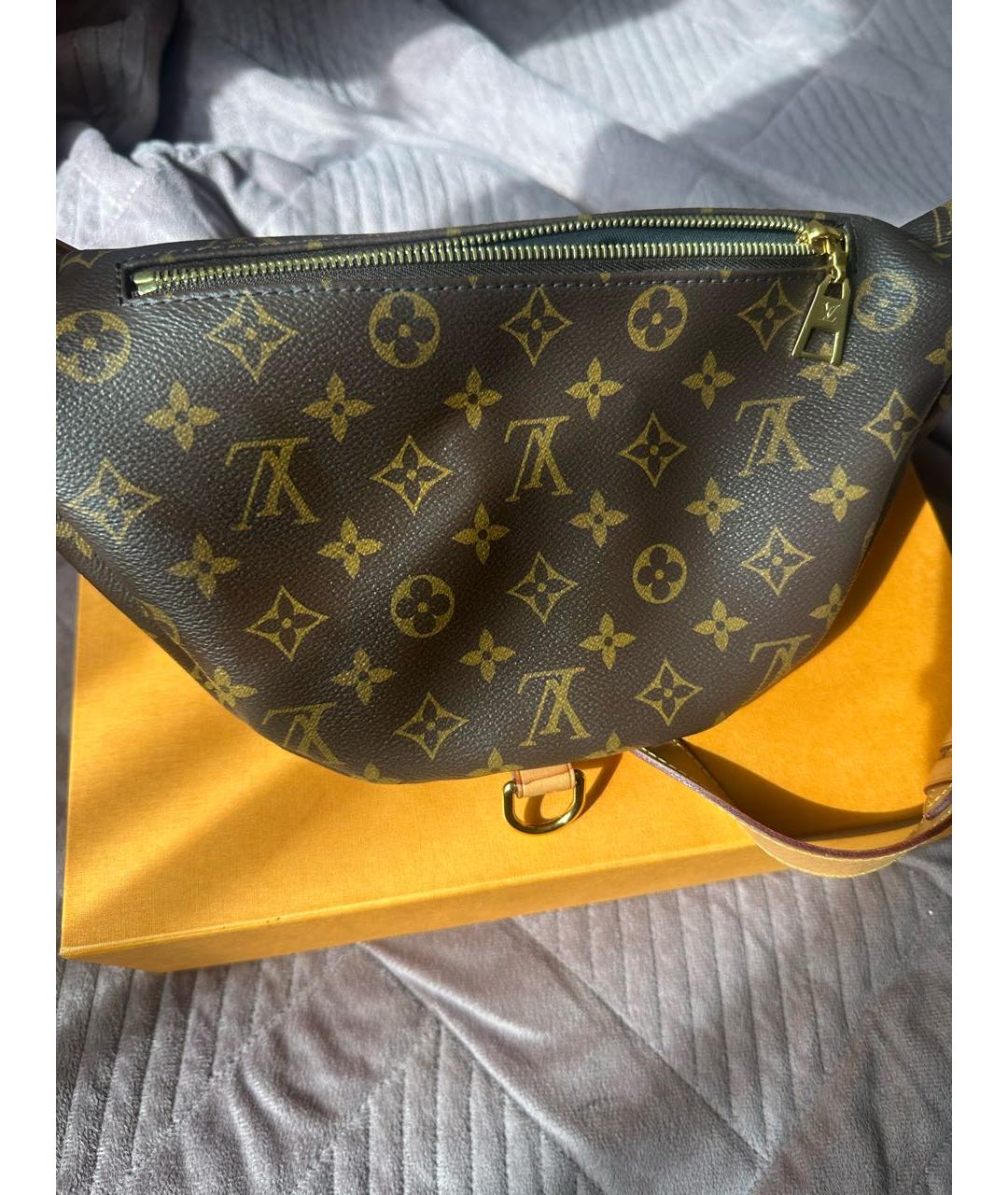 LOUIS VUITTON Коричневая поясная сумка, фото 3