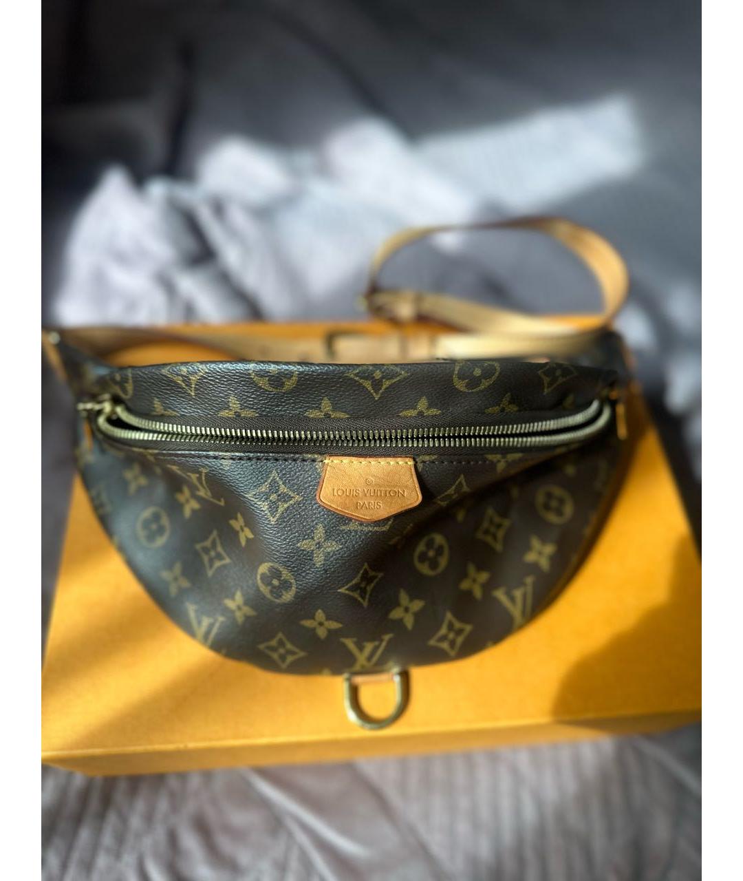 LOUIS VUITTON Коричневая поясная сумка, фото 9