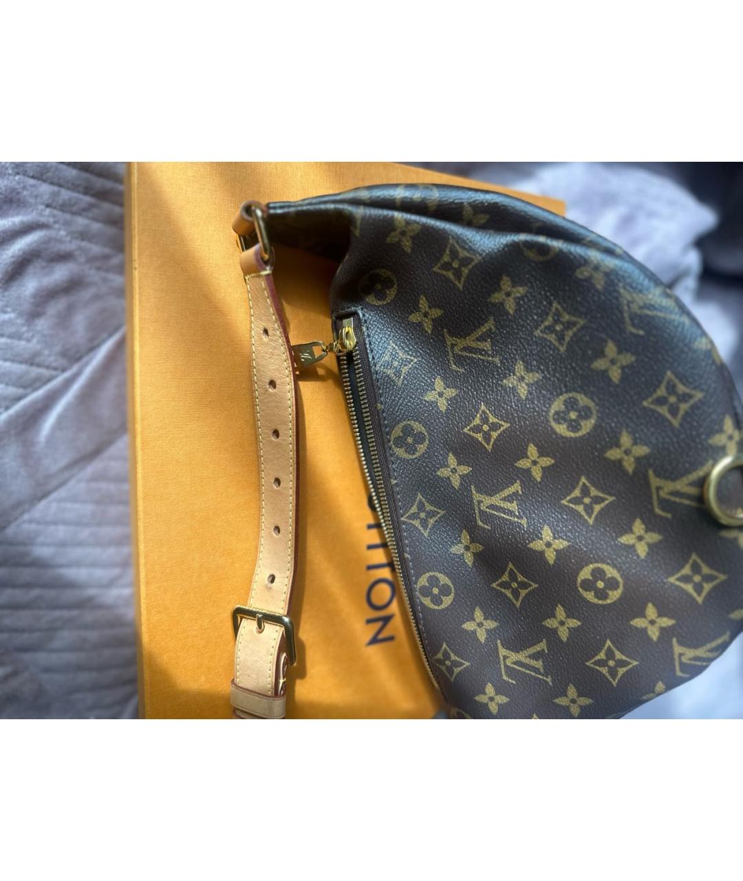LOUIS VUITTON Коричневая поясная сумка, фото 6
