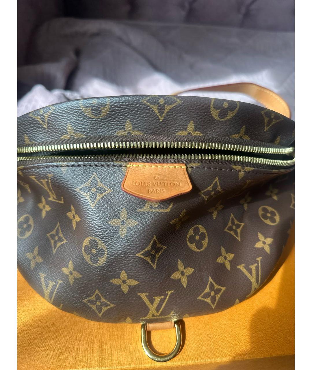 LOUIS VUITTON Коричневая поясная сумка, фото 2