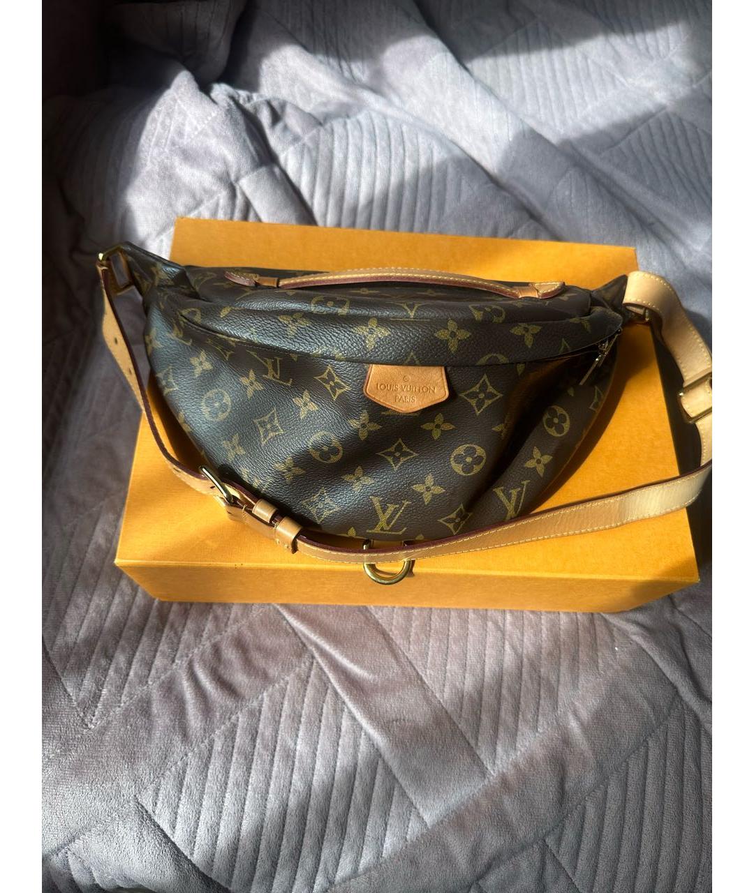 LOUIS VUITTON Коричневая поясная сумка, фото 8