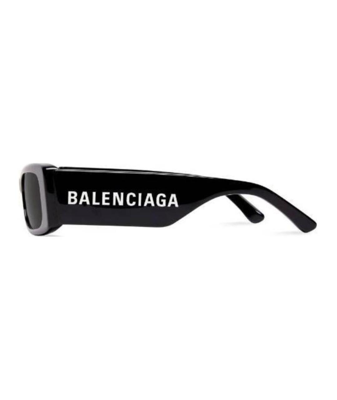 BALENCIAGA Черные пластиковые солнцезащитные очки, фото 3