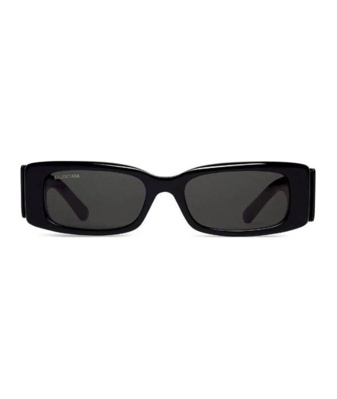 BALENCIAGA Черные пластиковые солнцезащитные очки, фото 1