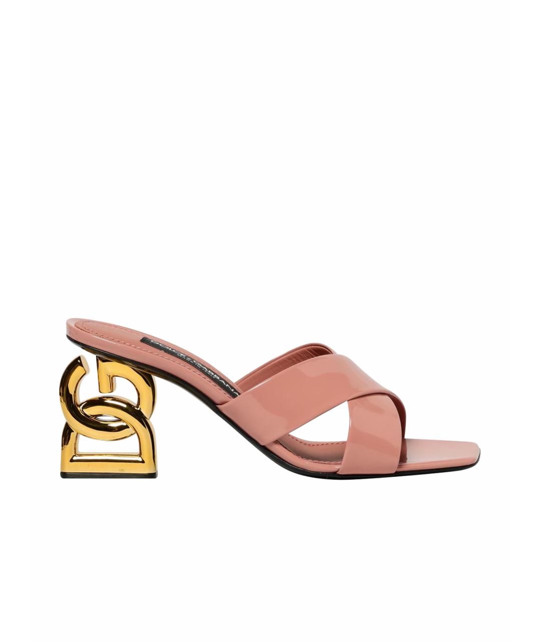 DOLCE&GABBANA Розовые мюли, фото 1