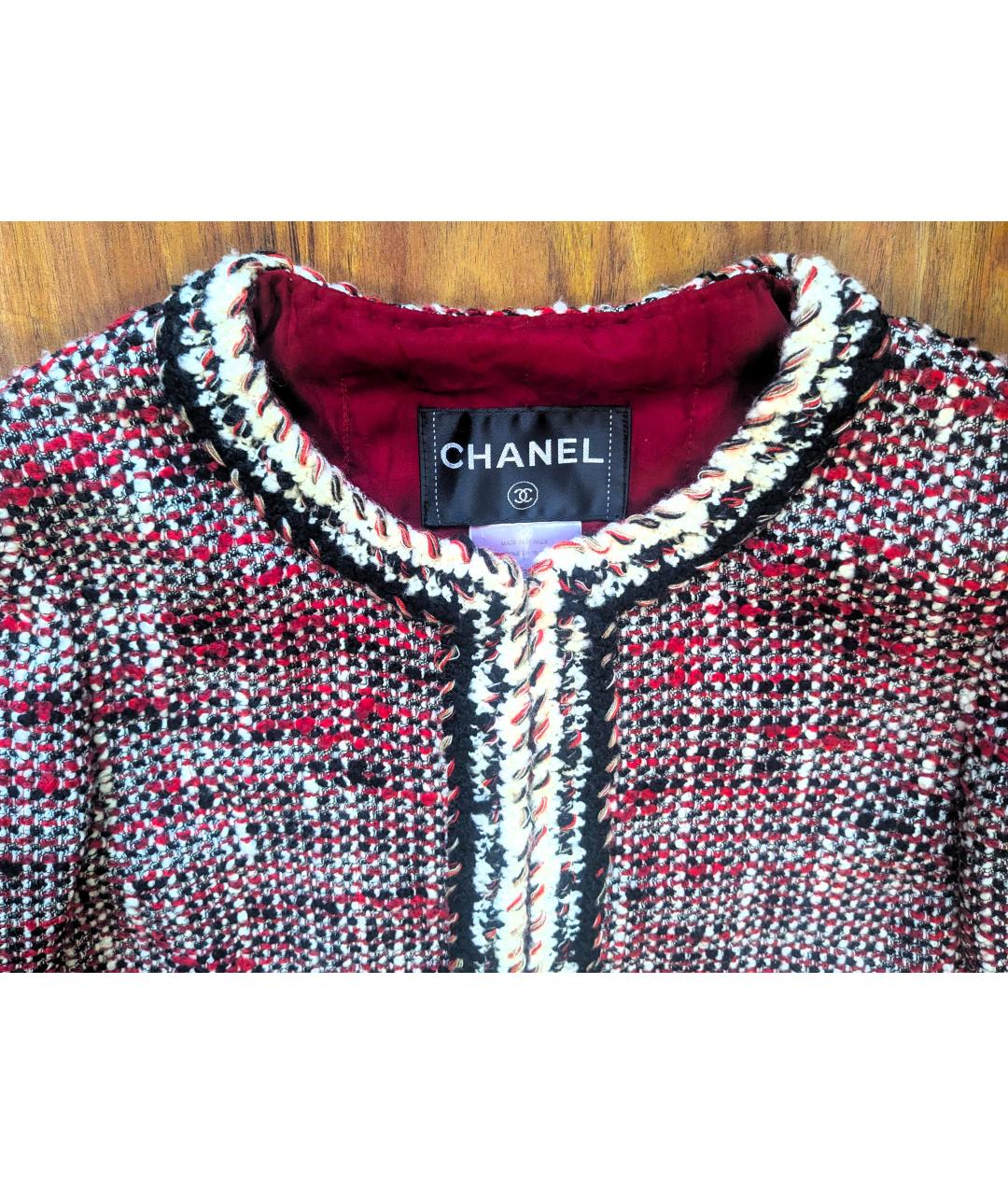 CHANEL Мульти твидовый жакет/пиджак, фото 3