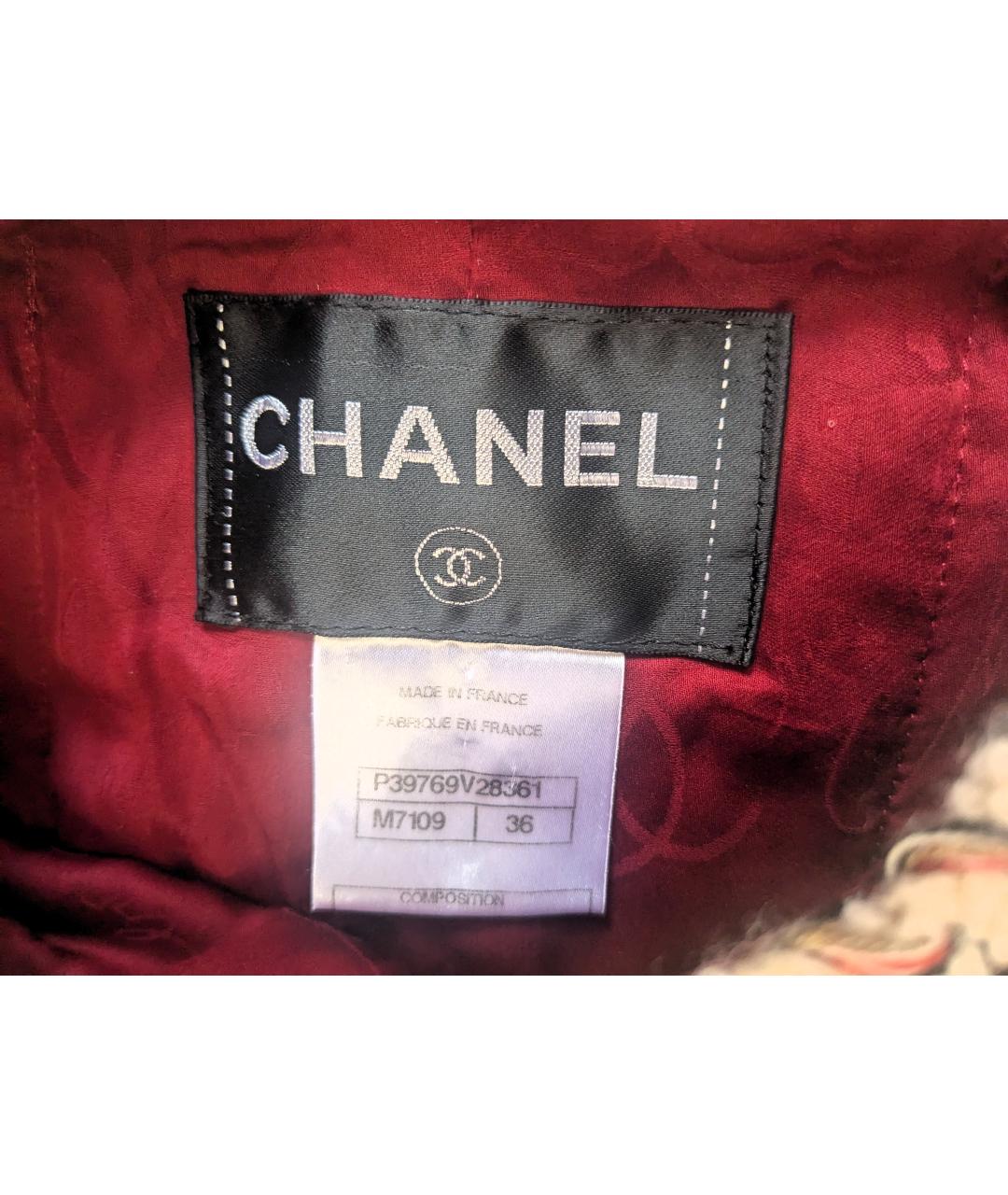 CHANEL Мульти твидовый жакет/пиджак, фото 4