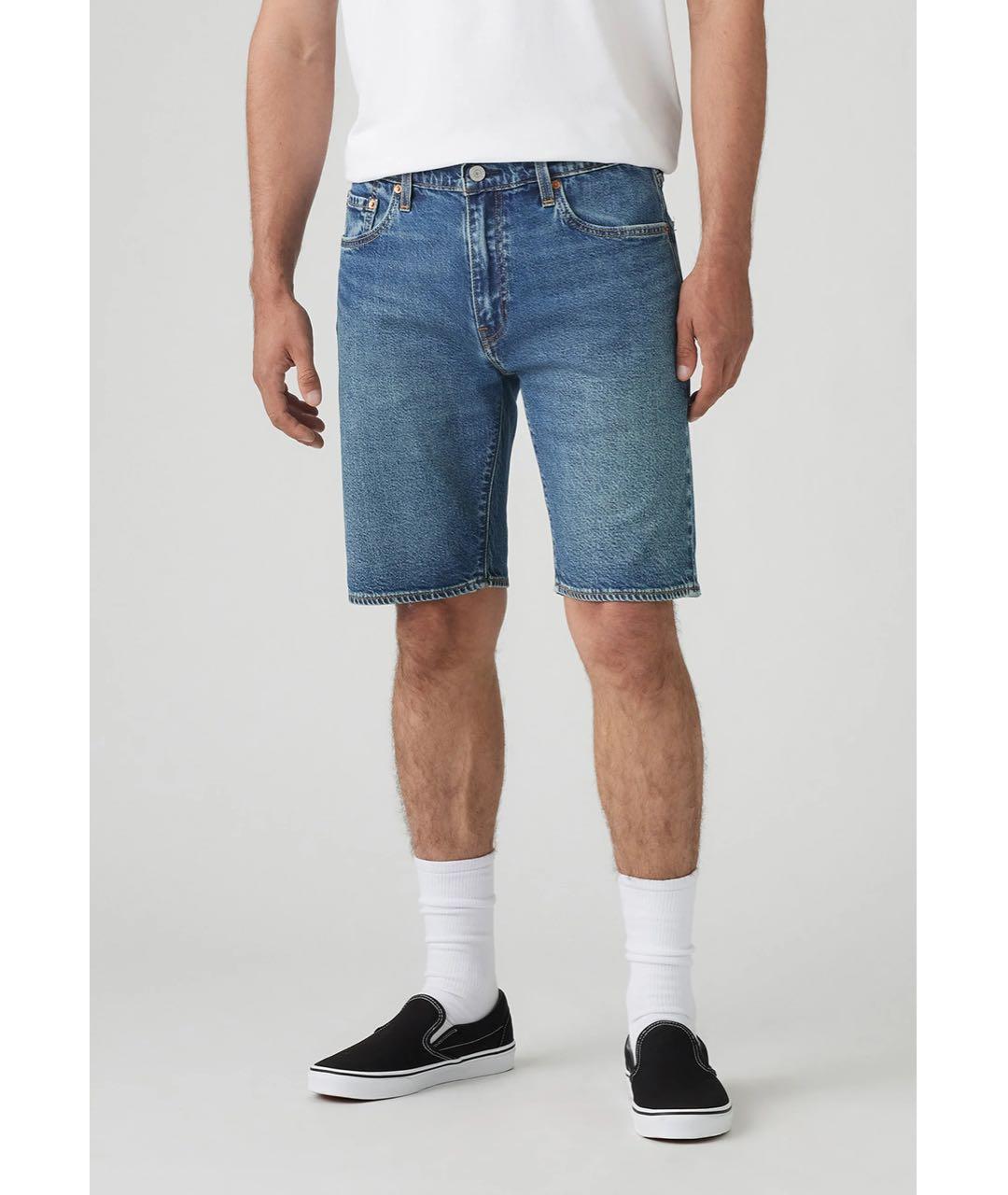LEVI'S Синие деним шорты, фото 6