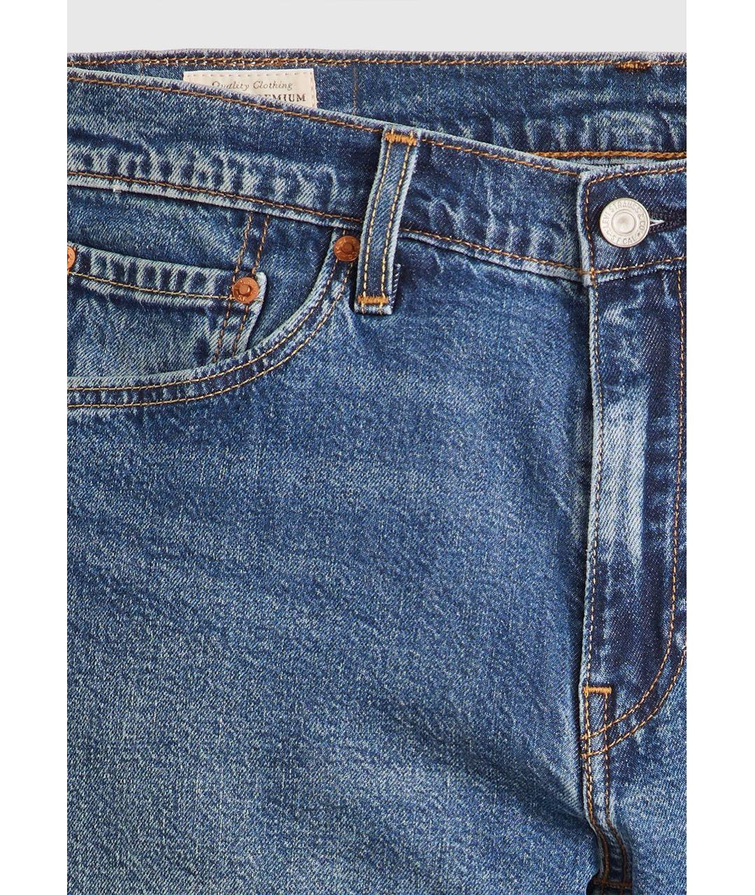 LEVI'S Синие деним шорты, фото 2