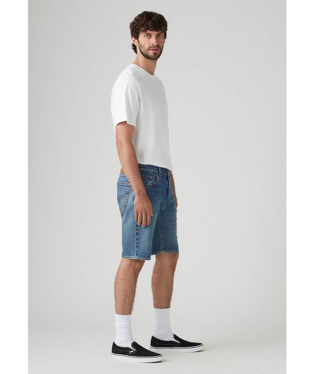 LEVI'S Синие деним шорты, фото 3