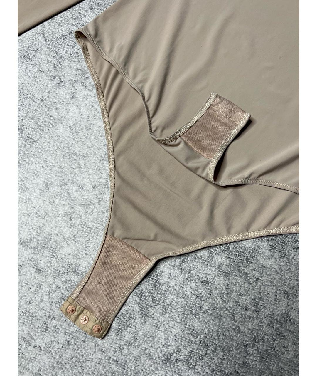 MM6 MAISON MARGIELA Бежевое полиэстеровое боди, фото 5