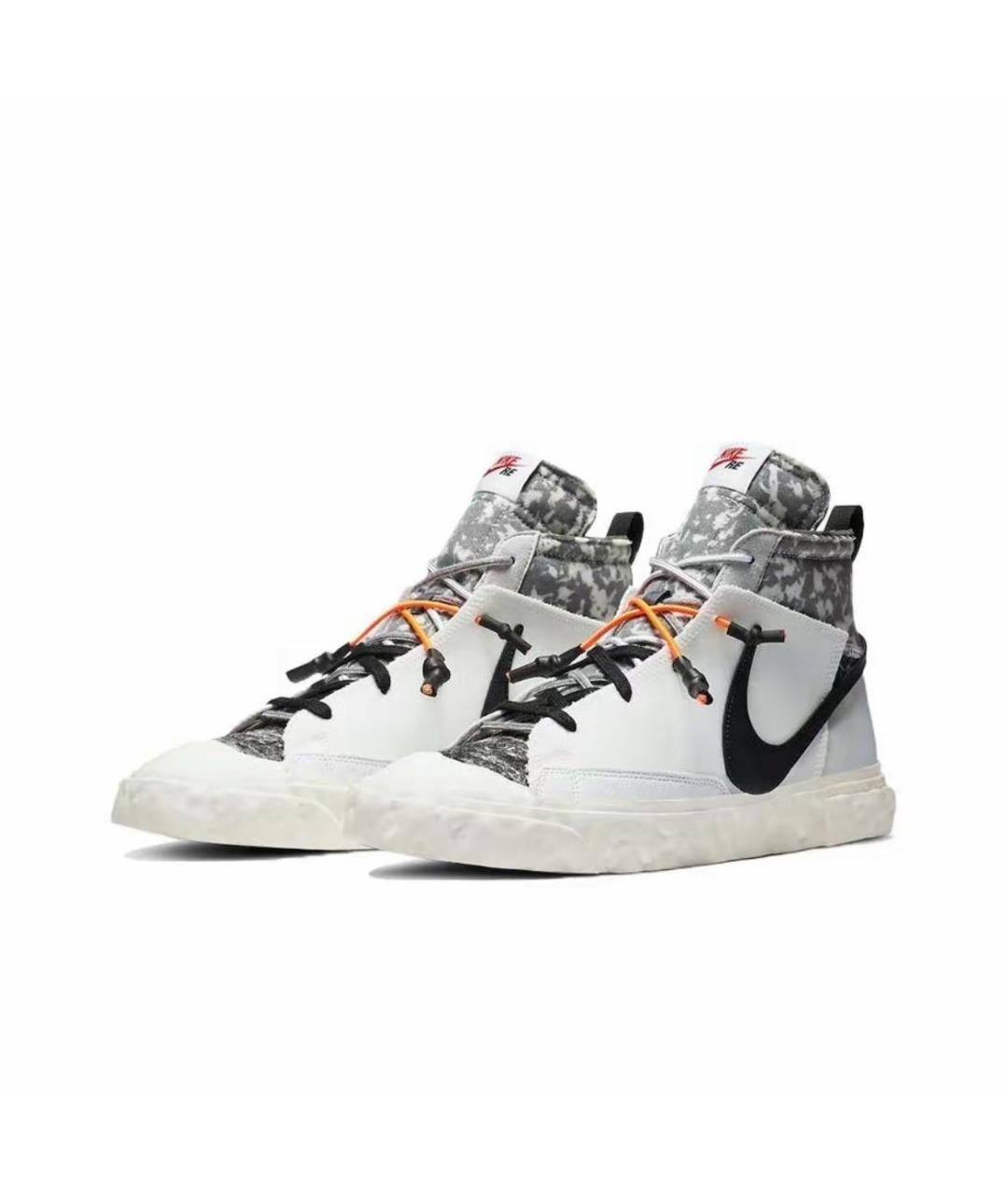 NIKE Бежевые резиновые высокие кроссовки / кеды, фото 2