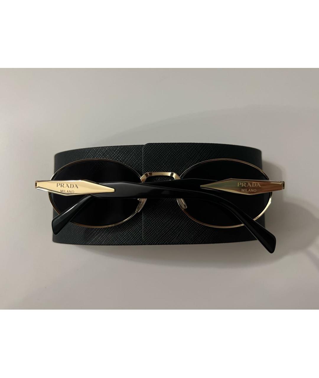 PRADA Темно-синие металлические солнцезащитные очки, фото 4