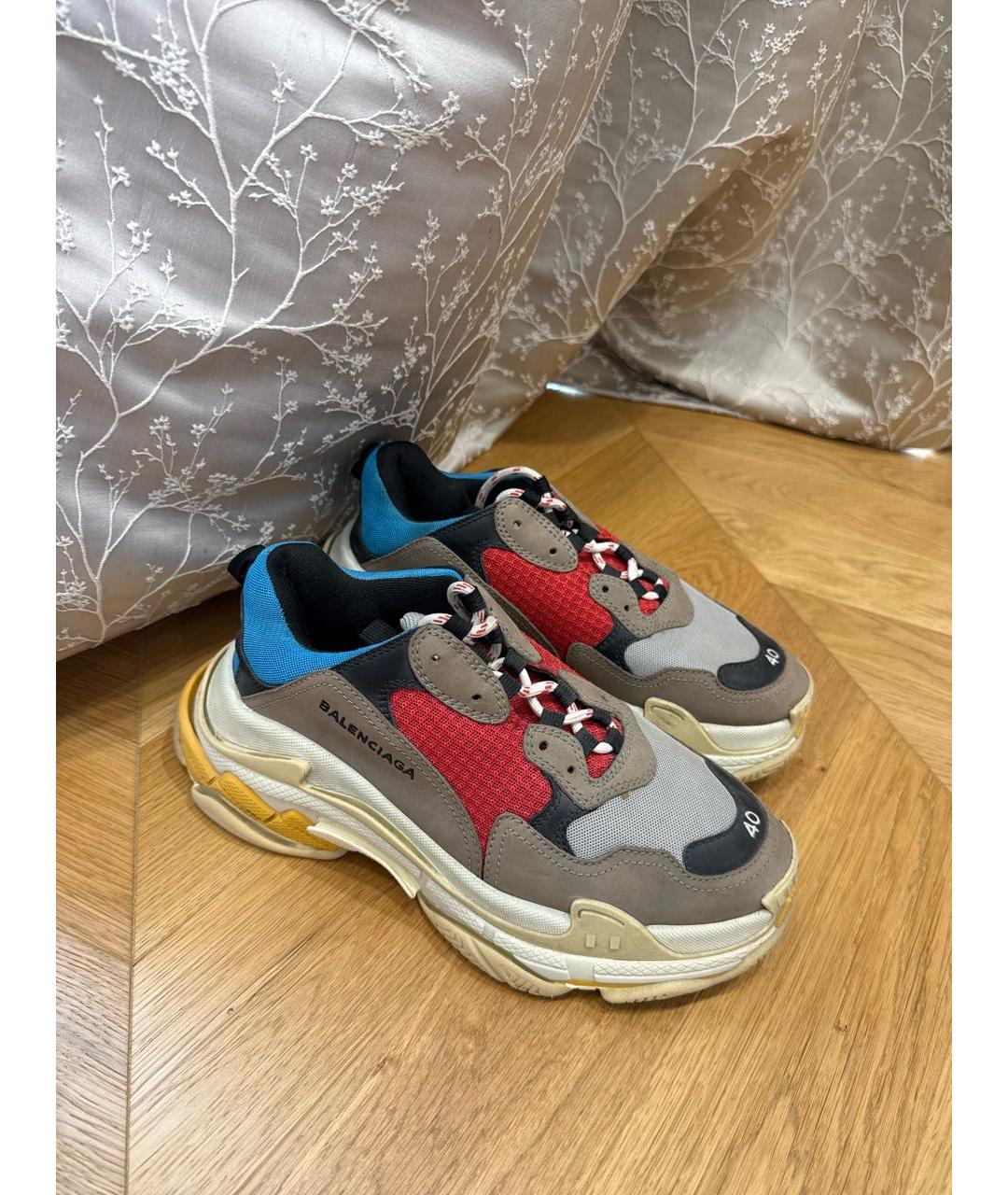 BALENCIAGA Мульти текстильные кроссовки, фото 5