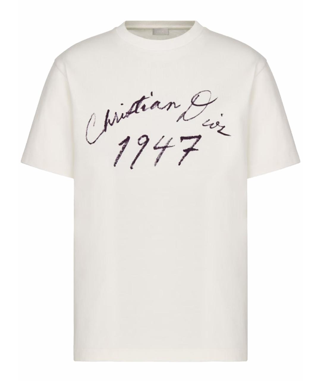 CHRISTIAN DIOR Хлопковая футболка, фото 1