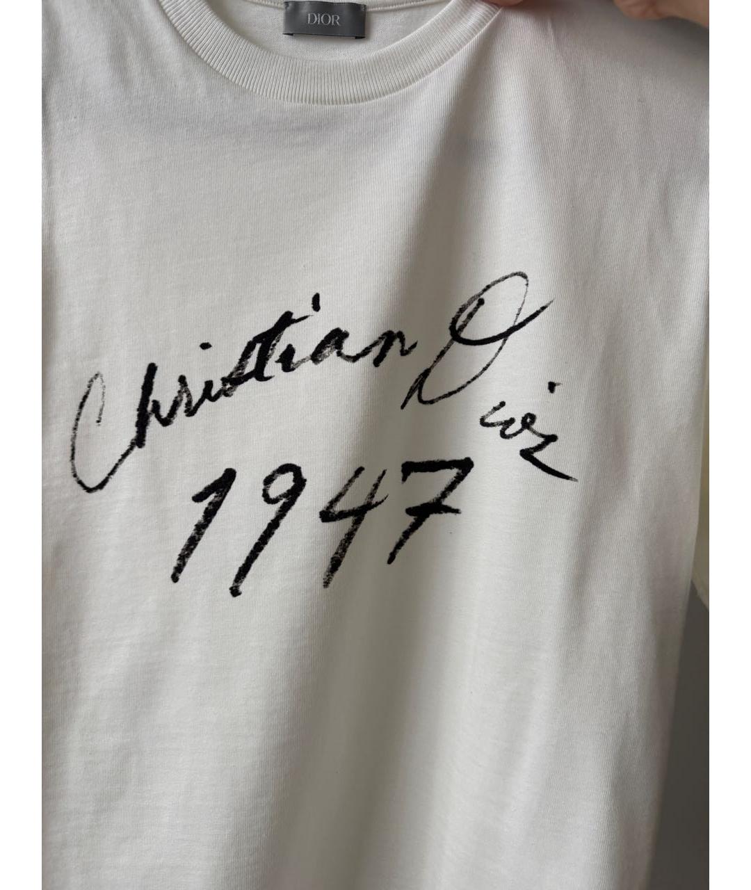 CHRISTIAN DIOR Хлопковая футболка, фото 4
