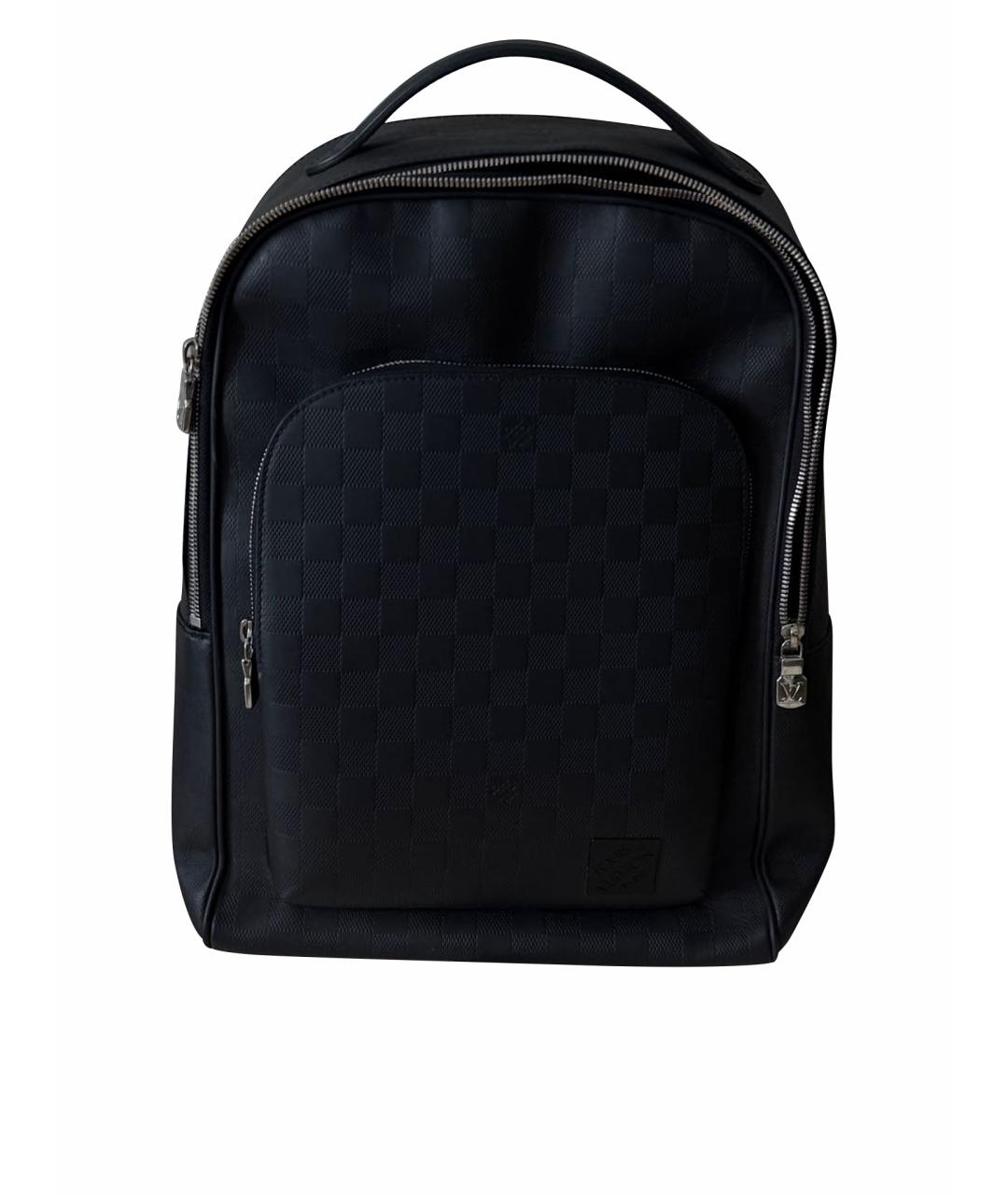 LOUIS VUITTON Черный кожаный рюкзак, фото 1
