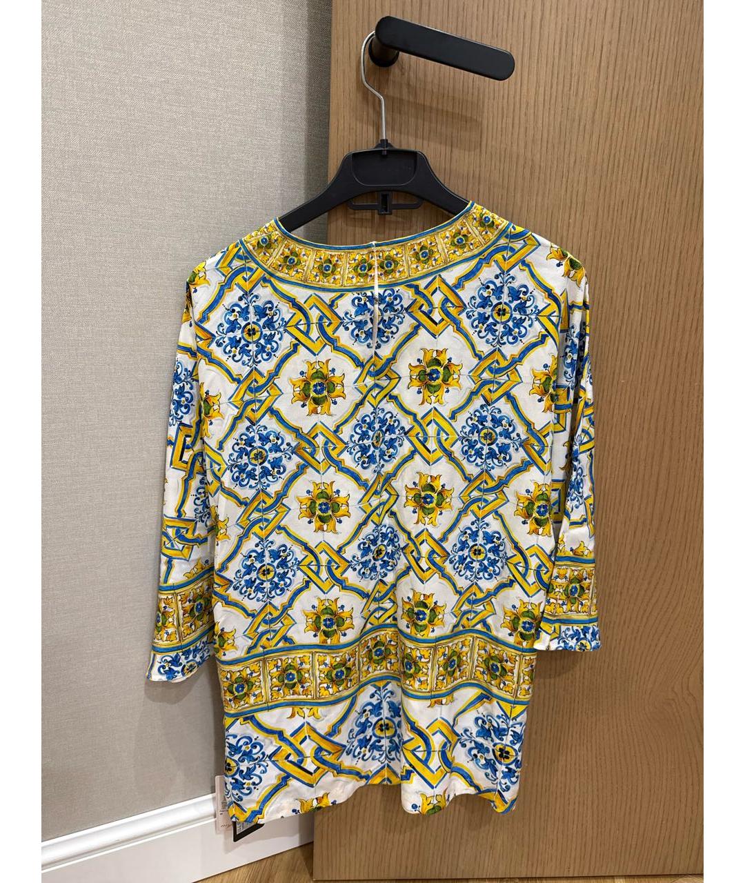 DOLCE&GABBANA Мульти шелковая блузы, фото 2