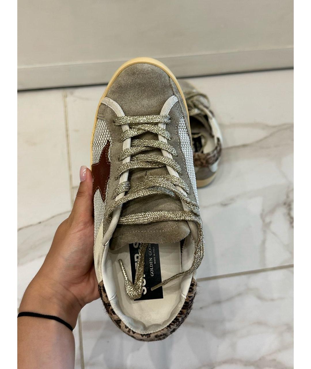 GOLDEN GOOSE DELUXE BRAND Серые замшевые кеды, фото 4